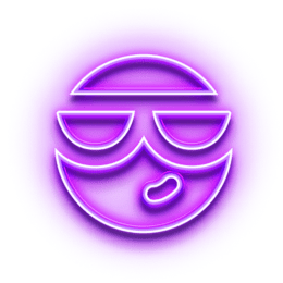 neon cool-guy image icon