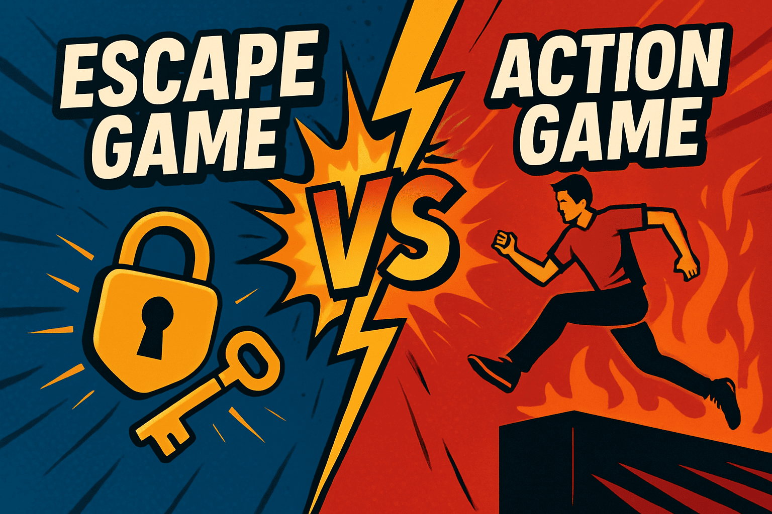 Action Game vs Escape Game : quelles différences et lequel choisir à Lyon ?